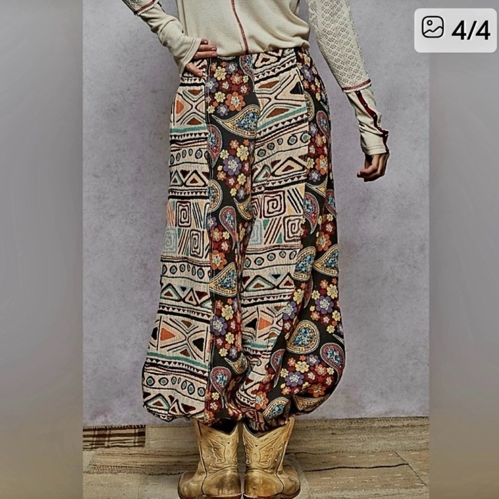 Pol Bohemian Patterned Harem Pants - image 4